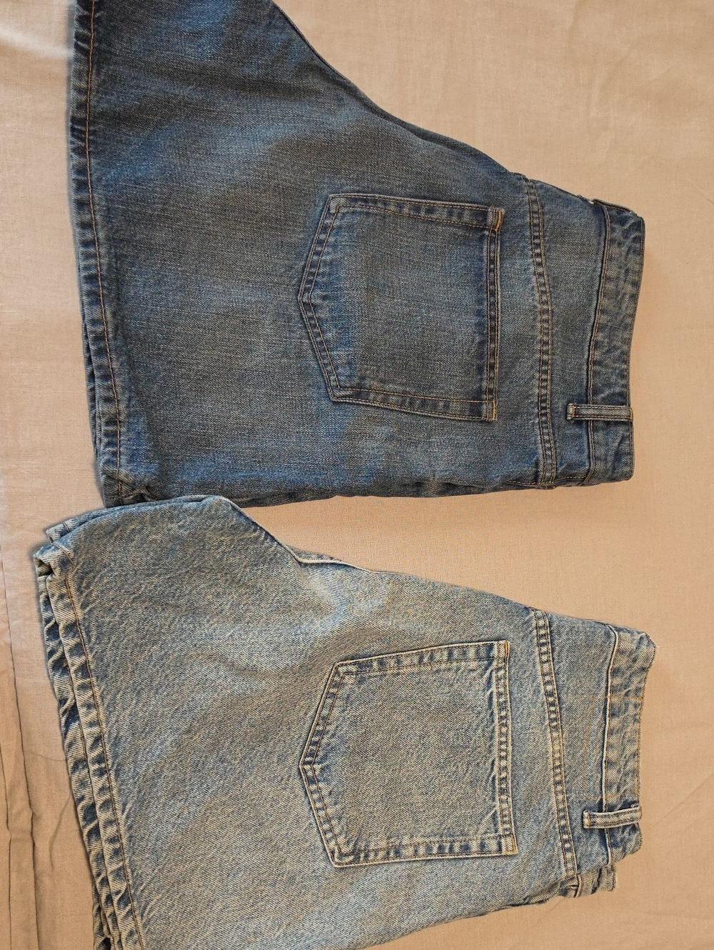 Zara Bundle Light and Dark Blue Denim Shorts - Picture 2 of 8